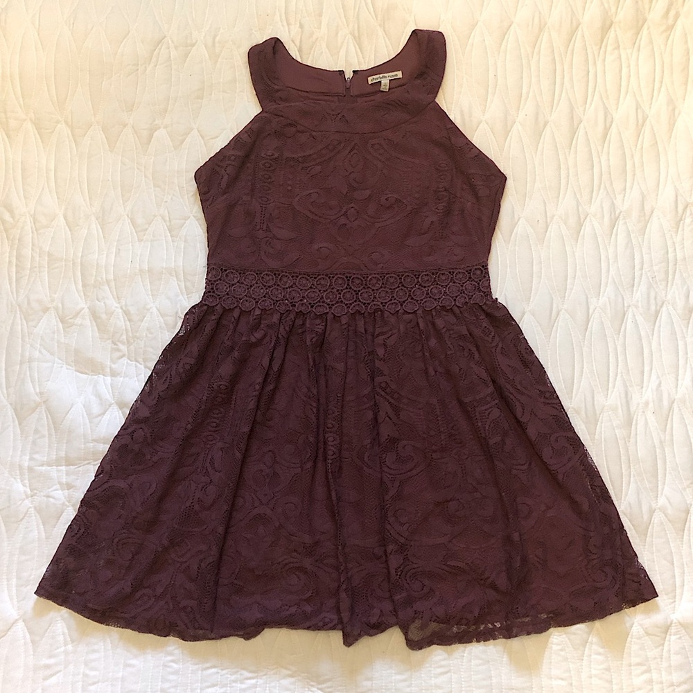 Burgundy Lace Dress